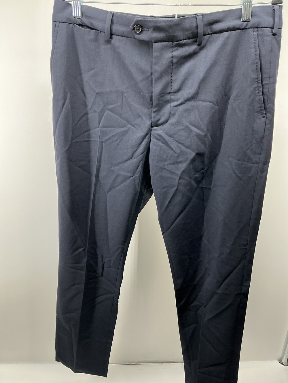 Stretch Wool Dress Pants - Slim Fit